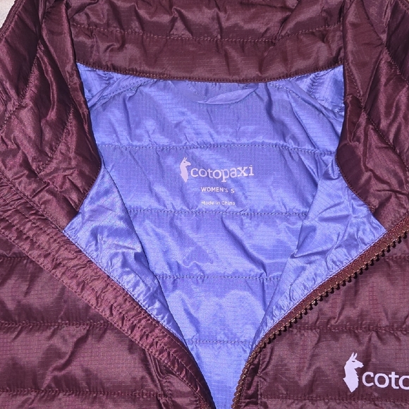 Cotopaxi Maroon Quilted Womens Jacket - Picture 6 of 7